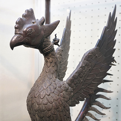 平等院鳳凰堂の鳳凰像（模刻）